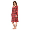 thumbnail image 2 of Casual Nights Women's Flannel Floral Long Sleeve Nightgown, 2 of 5