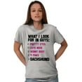 thumbnail image 5 of Cute What Look In Guys Dachshund Dog Women's Graphic T Shirt Tees Brisco Brands S, 5 of 5