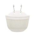 thumbnail image 1 of Wall Hanging Planters Railing Hanging Planters Plastic Plants Pot Wall Mounted Hanging Basket Fence Flower Pots Plants Container with Hooks 1pc, 1 of 9