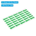 thumbnail image 3 of Small Arrow Sticker Label 1.2x0.5", 180 Pcs Adhesive Color Coding Decal, Green, 3 of 6