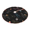 thumbnail image 2 of Bingfone Christmas Tree Skirt Mat Christmas Decoration Interior 48" -Galaxy, 2 of 6
