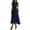 Blue-2, variant on Elegant Boat Neck Chiffon Dress Women Ruched High Waist Midi Dress Sleeveless Flowy A Line Wedding Guest Dresses Party Elegant Formal Evening Casual Outfits