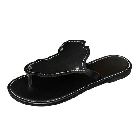 

VBARHMQRT Female Slipper Boots Women Summer Solid Color Slip on Casual Open Toe Flat Soft Bottom Breathable Slippers Shoes Sandals Slippers for Women Fuzzy Top Slippers for Women Indoor Washable Cute