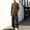 Black, variant on Men's Vintage Black White Plaid Wide Leg Pants, Elastic Drawstring Waist Loose Fall Winter Street Casual Trousers Coffee XL