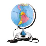 10" Inch (25cm) Illuminated Blue Ocean Desktop World Earth Globe