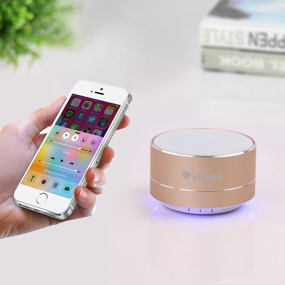 Vibes TAB - Metallic Portable Mini Wireless Speaker - IPX4 rated Water Resistant - image 4 of 4