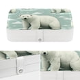 thumbnail image 4 of Polar Bear Travel Jewelry Box Display Case with Removable Compartment - Portable PU Leather Organizer, 4 of 6