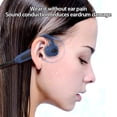 thumbnail image 4 of Auricular de conducción ósea compatible con Bluetooth V5.0 Auriculares deportivos recargables de 16 GB Auriculares abiertos Música MP3 / WMA / WAV / FLAC / APE Azul Inevent EL005394-02B, 4 of 7