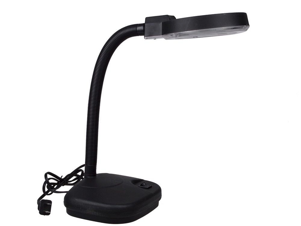 TMS Tabletop Gooseneck Magnifying Lamp Magnifier 5X 10X Desk Adjustable