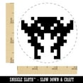 thumbnail image 2 of Retro Invaders from Space Crab Alien Self-Inking Rubber Stamp Ink Stamper - Sky Blue Ink - Small 3/4 Inch, 2 of 7