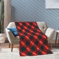 thumbnail image 4 of XMXT Flannel Warm Throw Blanket, Retro Christmas Rhombus Print Bedroom Decor Blankets for Bed Couch Living Room, 50 x 70 inches, 4 of 9