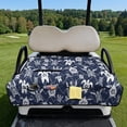 thumbnail image 2 of Psesaysky Washable Golf Cart Seat Covers Polynesian Turtle Chakra Golf Cart Seat Blanket with 4 Pockets and Handle, Portable and Universal Fit for EZGO, Yamaha, Club Car & other 2 Person Seats, 2 of 8