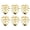 Golden, variant on D-GROEE 6Pcs Tropical Leaves Napkin Ring Christmas Napkin Rings Holders Serviette Buckles Dining Table Decoration Holiday Wedding Tropical Party Supplies