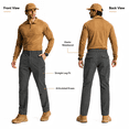 thumbnail image 3 of YAPPO Men's Hiking Cargo Pants, Lightweight Stretch Quick Dry Water Resistant Outdoor Work Pants with 8 Pockets, 3 of 7