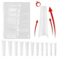 thumbnail image 2 of Artificial Nail Tips, Extra Long ABS  Nail Tips  For DIY Nail Salon Home Use Transparent,Natural, 2 of 8