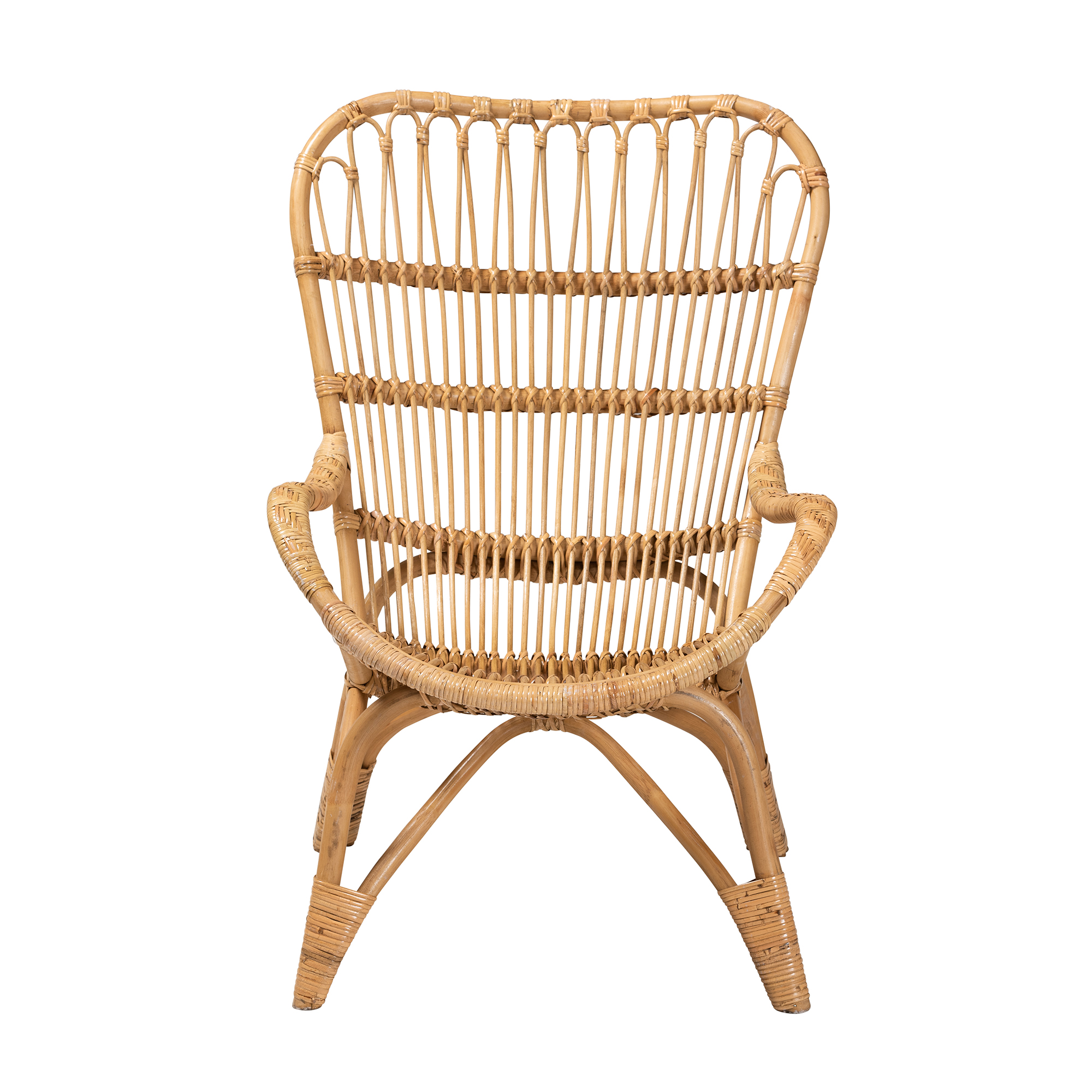 bali & pari Earvin Rattan BOHO Accent Chair, Natural Brown - image 3 of 10