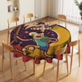 thumbnail image 5 of Adventure Time Round Tablecloth Print Decorative Table Cover Washable Table Cloths for Dining Party Picnic 60x60in, 5 of 8