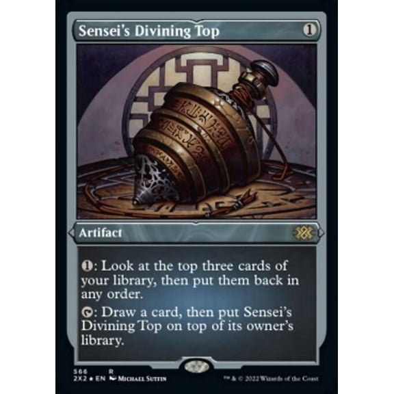 MtG Double Masters 2022 Rare Sensei's Divining Top (Etched Foil-Only Cards) #566