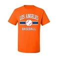 thumbnail image 2 of Wild Bobby City of Los Angeles LA Baseball Fantasy Fan Sports Men's T-Shirt, Orange, Medium, 2 of 6