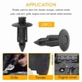 thumbnail image 3 of 50x Plastic Rivet Bike Fairing Trim Panel Fastener Clips 6mm for Black, 3 of 4