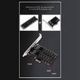 Scheda SATA, Controller di Espansione PCIE X1 a 4 Porte SATA 3.0, Adattatore PCI Express SATA III da 6 Gbps con Staffa a Basso Profilo, per PC