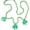 Style C, variant on St. Patrick's Day Clover Shamrock Green Bead Pendant Necklace Cute Irish Holiday Good Lucky Green Leaf Acrylic Necklace for Women Party Jewelry Gift