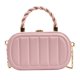 thumbnail image 2 of Bolso bandolera con cadena para mujer, de piel sintética, estilo nupcial, para verano Rosa, 2 of 9