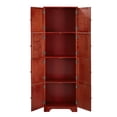 thumbnail image 7 of YDSM 72.4" Tall Storage Cabinet Tall Storage Cabinet with 8 Doors and 4 Shelves ,Bookshelf Living Room, Kitchen, Dining Room, Office Freestanding Storage Cabinet,Cherry, 7 of 7