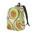 thumbnail image 2 of Daiia Cute Avocado Vintage Canvas Backpack for Men and Women ,Hiking Backpack,Travel Laptop Bag for School,Large Capacity Backpack, 2 of 8