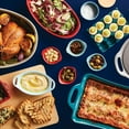 thumbnail image 2 of Rachael Ray Solid Glaze Ceramics Egg Tray, 12-Cup, Teal, 2 of 13