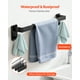 thumbnail image 3 of VEVOR - Juego de 5 accesorios de baño, barra para toallas de 24 pulgadas, color negro mate, 3 of 9