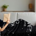 thumbnail image 3 of Keep Calm Soft Flannel Fleece Blanket, Watch the Movie Words for Film Buffs Grungy Weathered Backdrop with Old Camera, Cozy Plush for Indoor and Outdoor Use, 50" x 60", Black White, by Ambesonne, 3 of 5