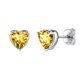 thumbnail image 1 of Mujer adulta 925 plata esterlina corazón piedra natal Stud pendientes cumpleaños regalo de San Valentín Suplight Jewelry  exquisita, 1 of 2