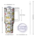 thumbnail image 3 of 40oz Construction Theme Tumbler with Handle and Spill Proof Lid 40 oz Car Tumbler Straw Double Insulated Perfect Car Gift for Any Occasion, 3 of 5