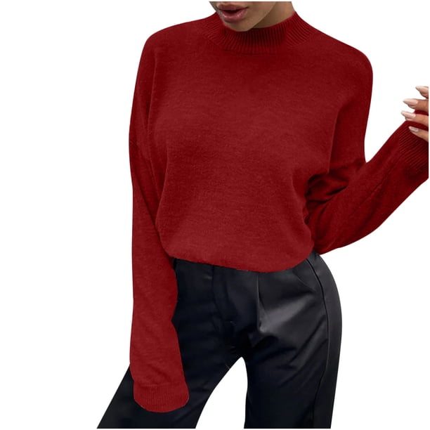 Blusa informal de manga larga con botones y cuello redondo para otoño e invierno para mujer Pompotops hdfakjf10943