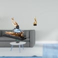thumbnail image 2 of Estatua de bailarina de ballet, escultura abstracta de fuego, figura de bailarina, adorno de resina, coleccionable moderno, adecuado para decoración d, 2 of 8