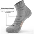 thumbnail image 3 of 5-Pairs Ankle Socks Womens Athletic Thick Cushioned Running Hiking Low Cut Women's Pilates elite, 3 of 6
