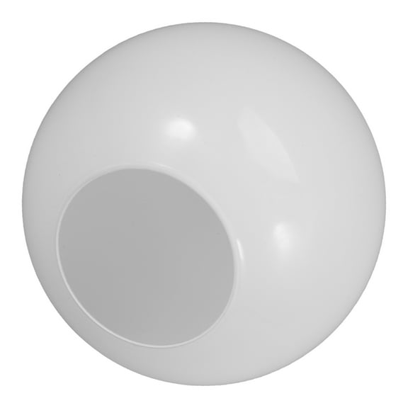 PBPBOX White Glass Light Bulb for Daily Use E27 Round Shade Lighting Fixture  Globes 2-Pack