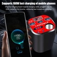 thumbnail image 4 of 200W Car Power Inverter Converter with QC USB Charger, 12V/24V Cup Type Adapter for Vehicle Phones, Tablets, Dash Cams, Universal Auto Outlet, 4 of 8