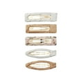thumbnail image 3 of (5 pack) Scunci Satin Wrap Snap Clips, Assorted Colors, 5 Count, 3 of 7