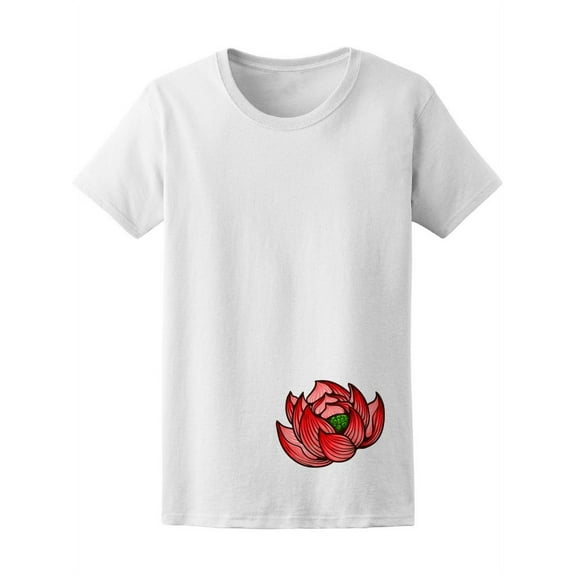Japanesse Lotus Flower  T-Shirt Women -Image by Shutterstock, Female x-Large