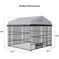 thumbnail image 2 of imerelez utdoor Dog Kennel Outside with Waterproof Cover, UV-Resistant Roof, and Secure Locking Mechanism for Dogs, Durable Metal Enclosure for All Weather Conditions(6.6'L x 6.6'W x 6.4'H), 2 of 8