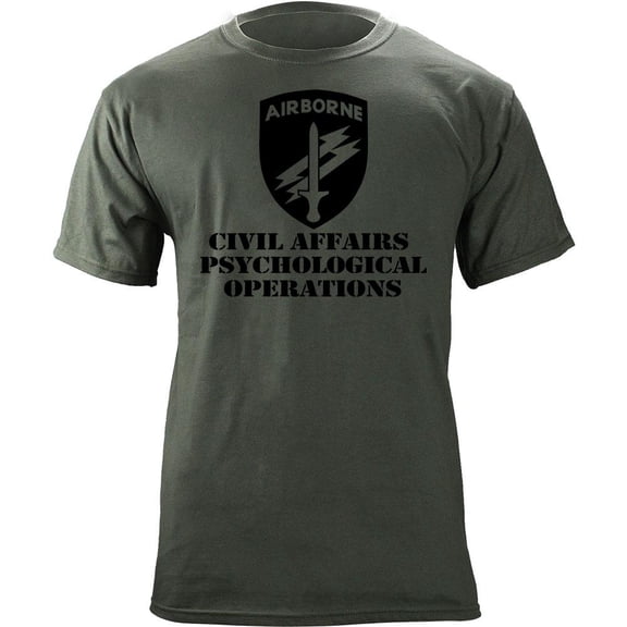 Army Civil Affairs / Psychological Operations Subdued USACAPOC T-Shirt