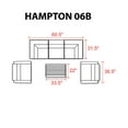 thumbnail image 3 of Hampton 6 Piece Outdoor Wicker Patio Furniture Set 06b, 3 of 7
