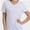 White, variant on Women's Ultra-Soft V-Neck Short Sleeve T-Shirt - Casual Comfort Fit Tee