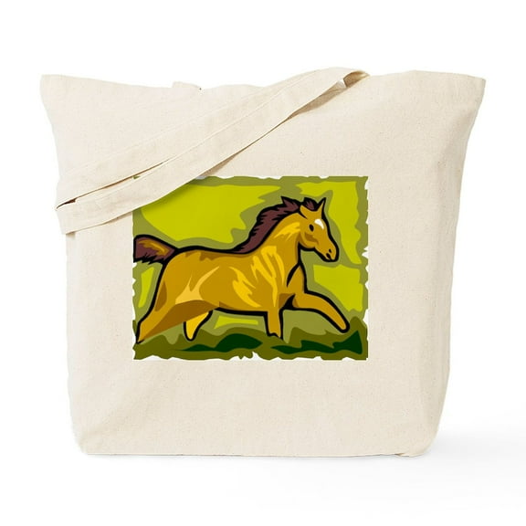 CafePress - Running Horse - Unisex Canvas Tote Bag, Beige, 1-Piece