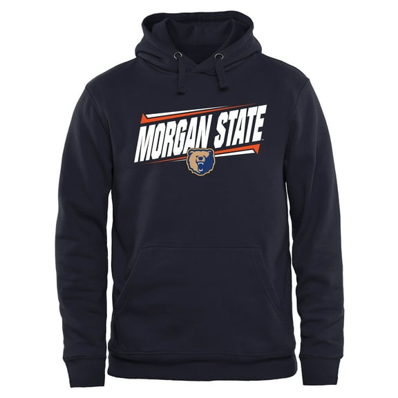 Men's Navy Morgan State Bears Double Bar Pullover Hoodie