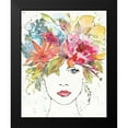thumbnail image 2 of Tavoletti, Anne 12x14 Black Modern Framed Museum Art Print Titled - Floral Figures III, 2 of 5