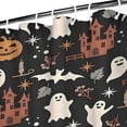 thumbnail image 3 of Vintage Halloween Scene Pattern Shower Curtain 36"x72" ,Bathroom Decorative Shower Curtains Set with 12 Hooks,Modern Waterproof Washable Shower Curtain, 3 of 6