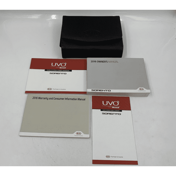 2016 Kia Sorento Owners Manual Handbook Set with Case OEM D03B14031